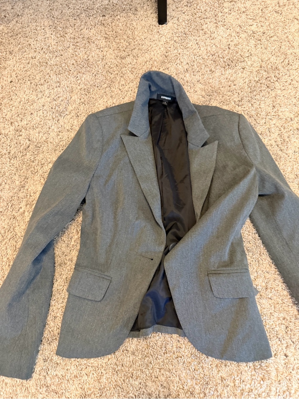 Express Women's Gray Blazer Jacket